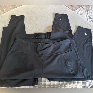 Sweaty Betty the Power black leggings, 7/8 length, EUC, size XXL